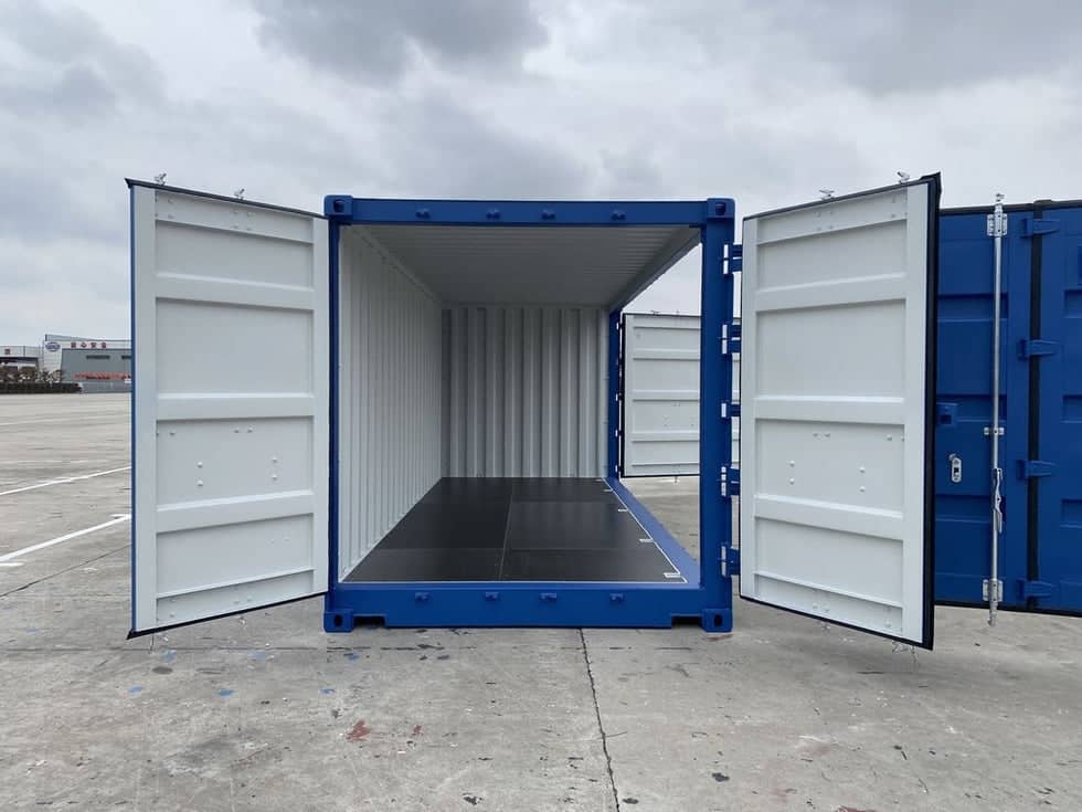 20 stóp kontener z otwartym bokiem