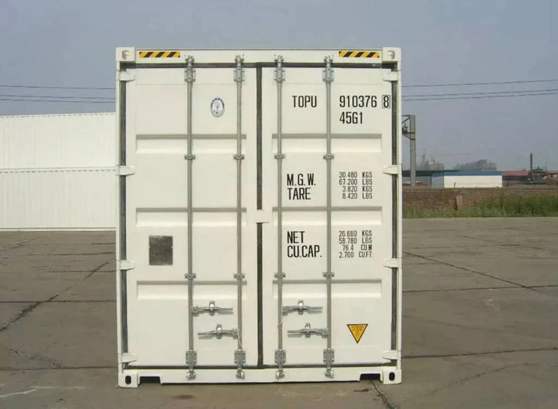 40-stopowy biały kontener wysyłkowy – nowy