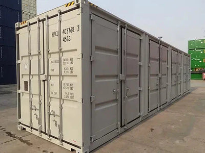 40-stopowy kontener HC do wysyłki z 4 drzwiami bocznymi – używany